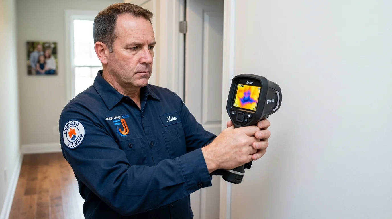 Thermal imaging leak detection by Johns Plumbing LLC in Concord